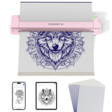 MUNBYN ITP05S Tattoo Stencil Bluetooth Thermal Printer with 20 Sheets Transfer Paper