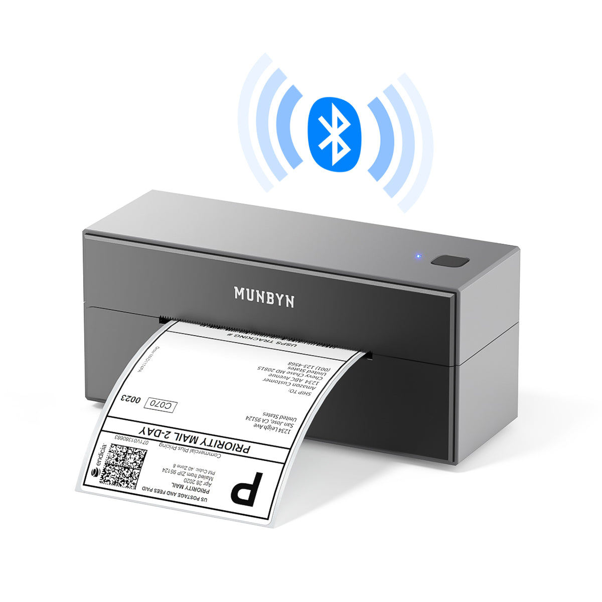 MUNBYN Wireless Bluetooth Thermal Label Printer P129