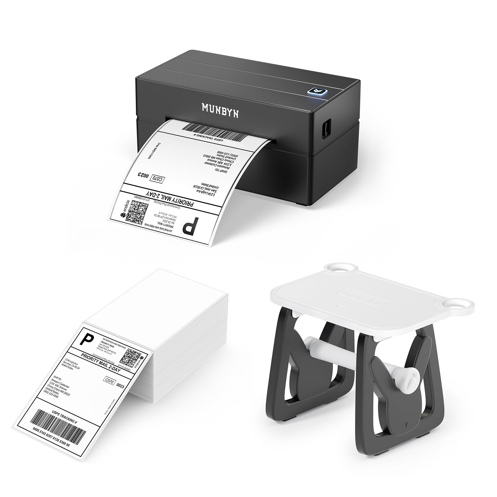 MUNBYN Munbyn 配送ラベルプリンター/ ITPP130 MUNBYN P130B Bluetooth Thermal Printer Kit – MUNBYN