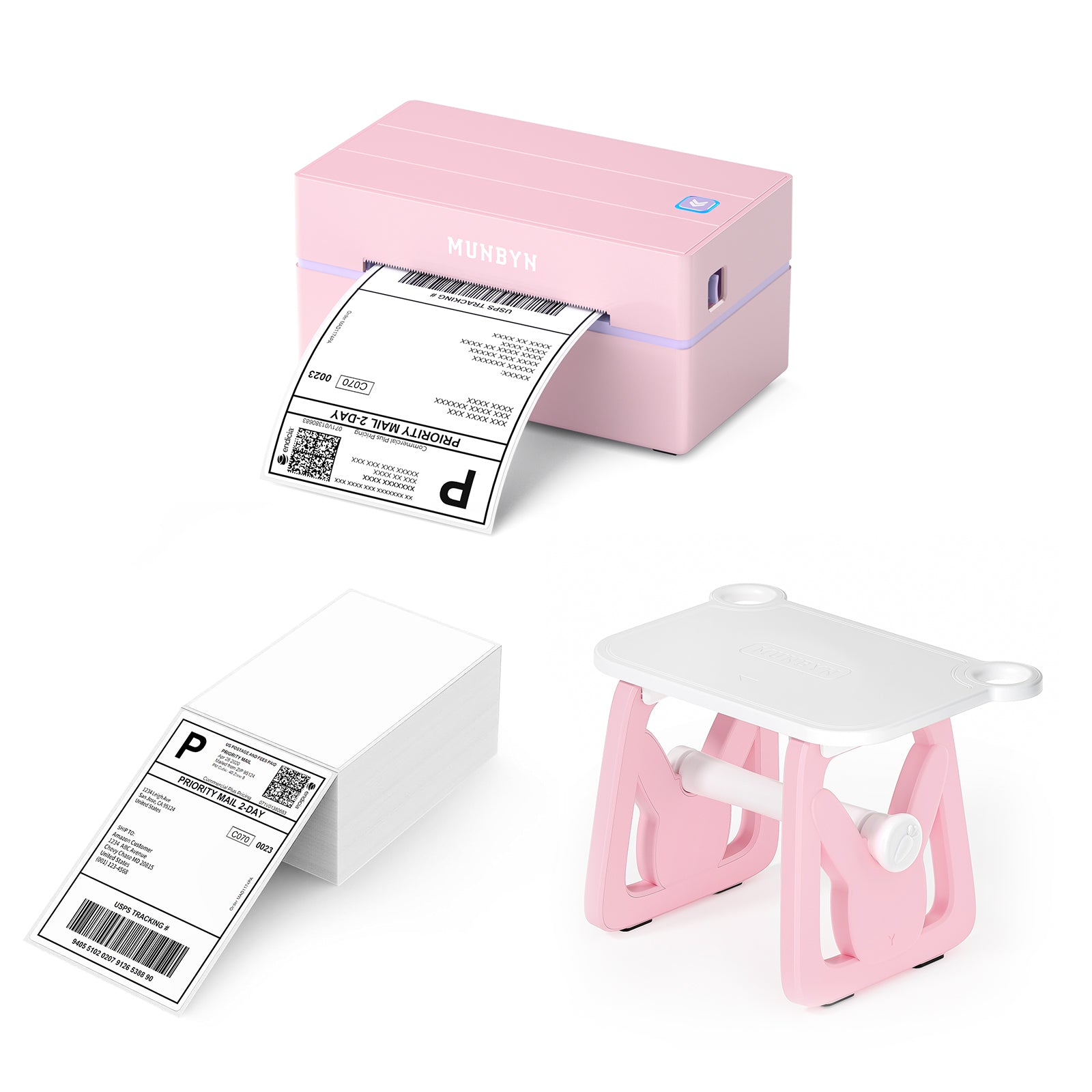 MUNBYN Munbyn 配送ラベルプリンター/ ITPP130 MUNBYN RealWriter 130B Bluetooth Label Printer – MUNBYN
