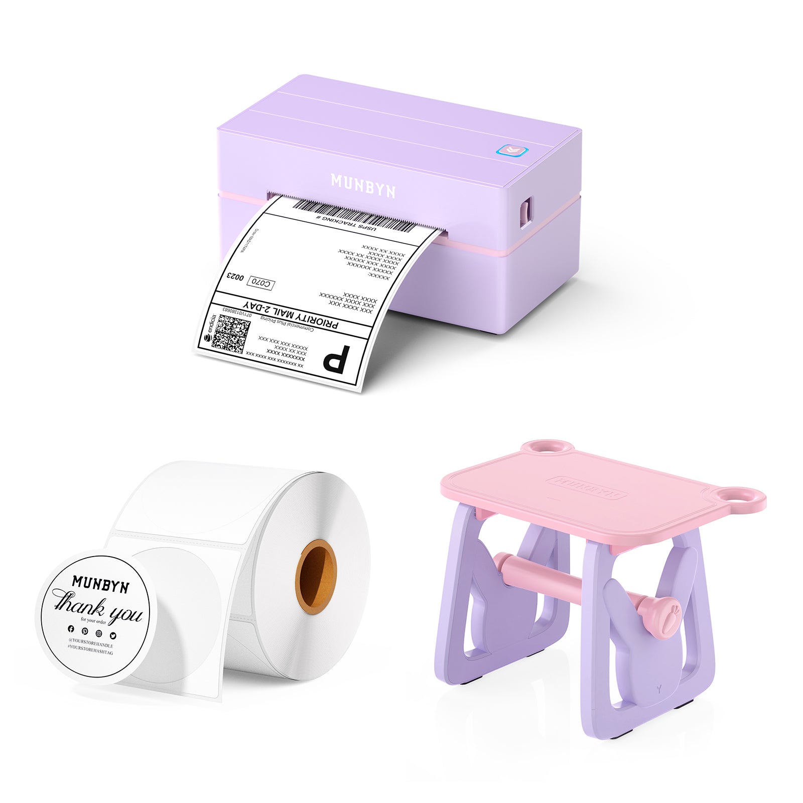 MUNBYN Bluetooth ラベルプリンター ITPP130B ITPP130B-PP-4.jpg?v=1765855360