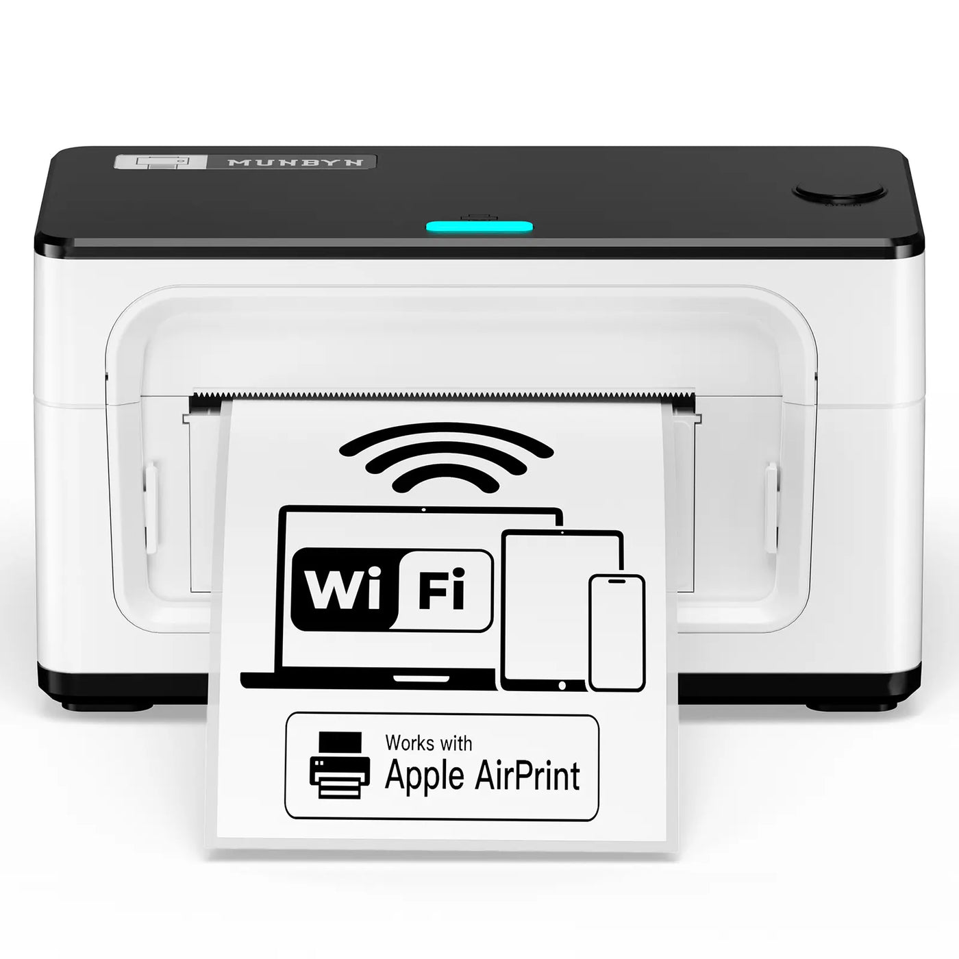 MUNBYN RealWriter 941AP thermal label printer with Apple AirPrint design