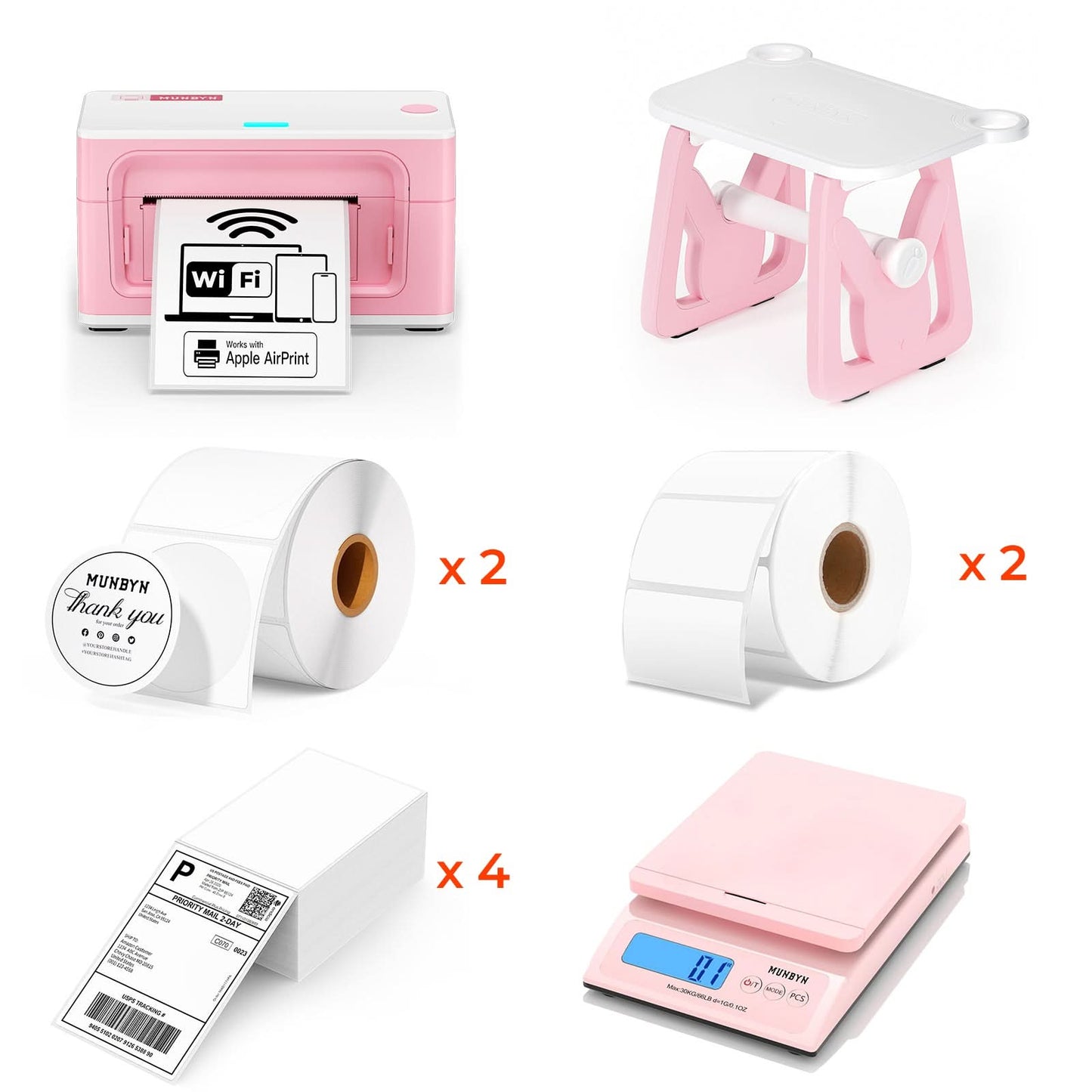 MUNBYN RealWriter 941AP AirPrint Thermal Label Printer Kit