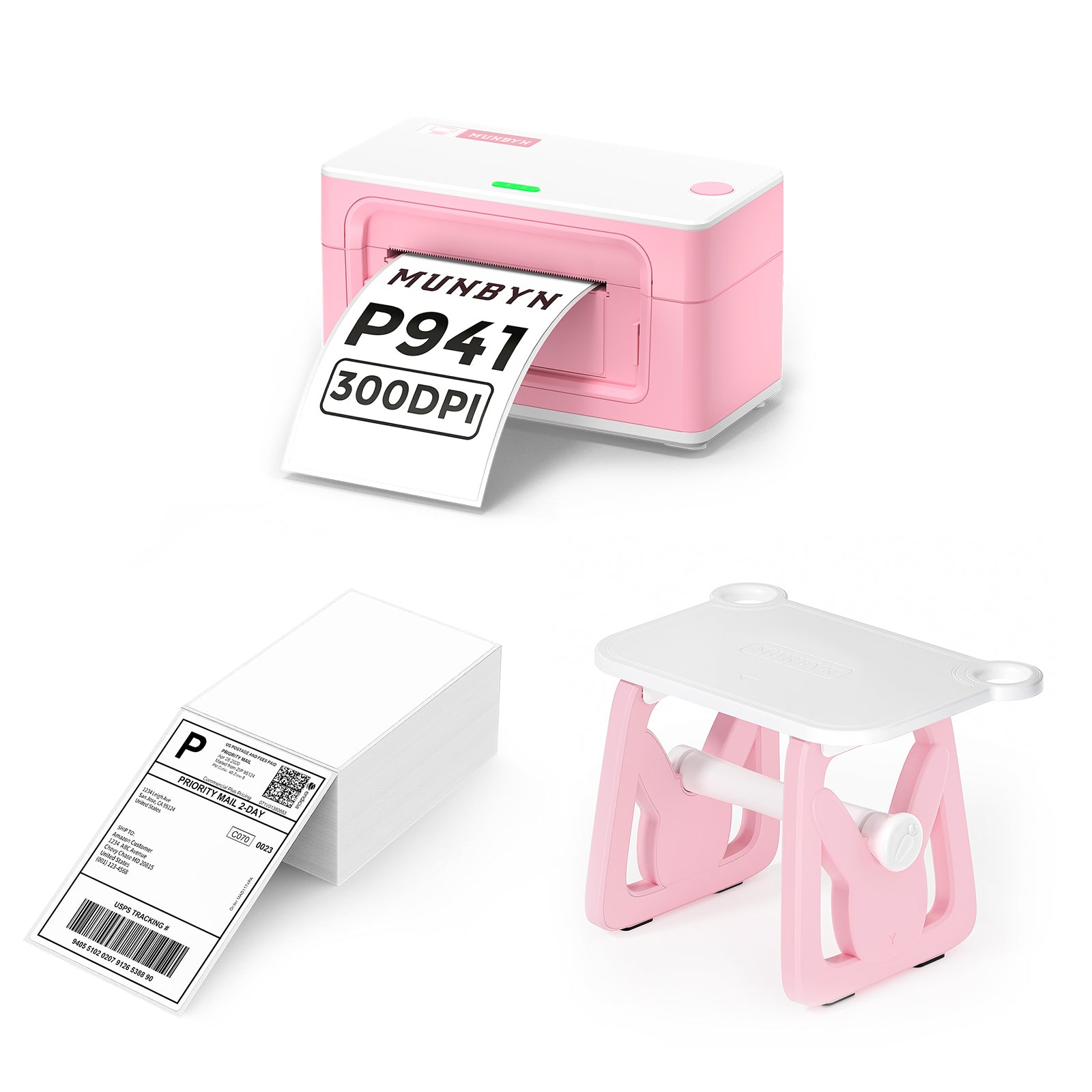 〈送料込〉MUNBYN ITPP941BP サーマルラベルプリンター MUNBYN P941B Bluetooth Thermal Printer Kit | MUNBYN CA