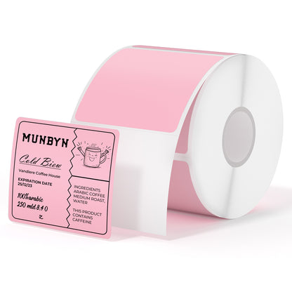 MUNBYN 2"x2" Generic Square Series Thermal Labels (750/Roll)