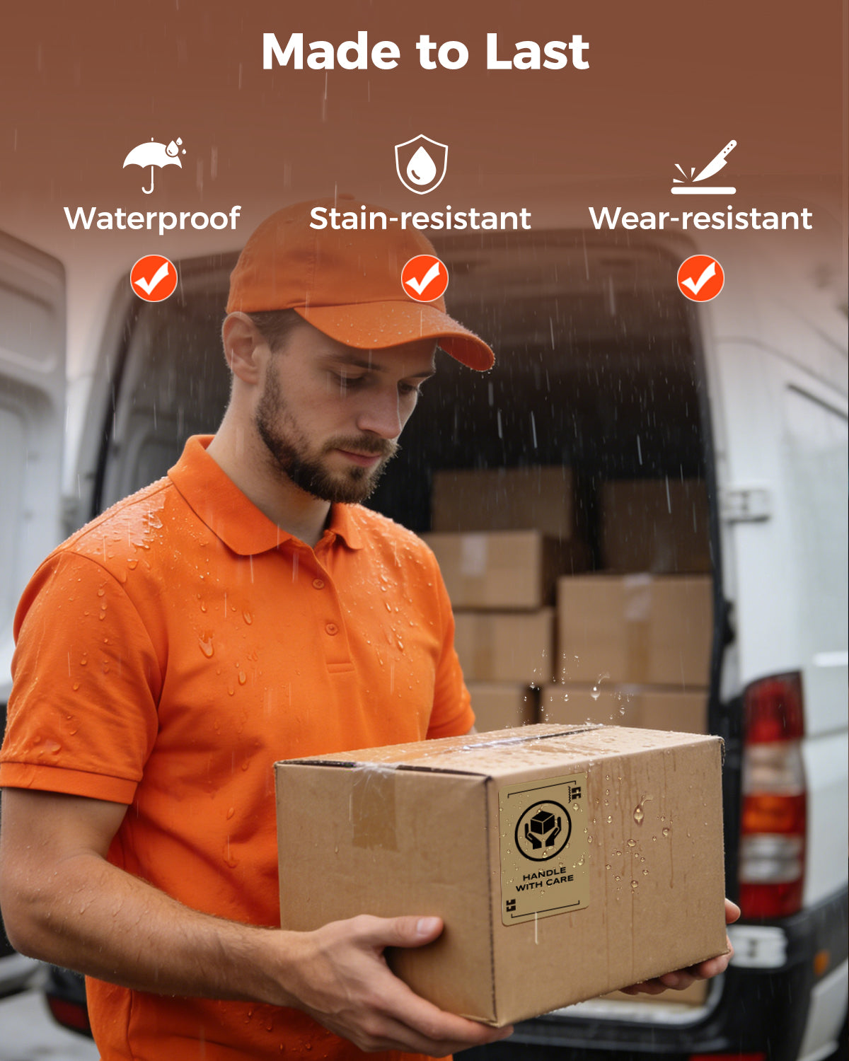 Munbyn 4"x3" Generic Rectangle Series Thermal Labels (500/Roll)