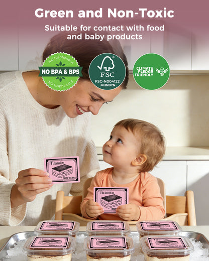 Munbyn 4"x3" Generic Rectangle Series Thermal Labels (500/Roll)