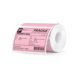 Pack of 4x3 inch rectangle labels printed on MUNBYN label printer paper, showing white labels on a sheet.
