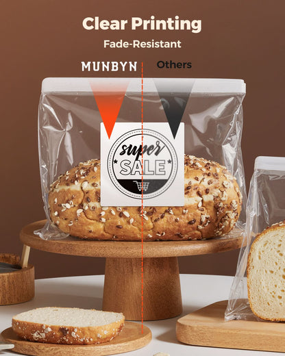 MUNBYN 3"x3" Generic Square Series Thermal Labels (500/Roll)