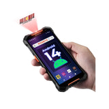 MUNBYN AS01P barcode scanner with black handle and scanning window, designed for quick and accurate barcode reading.