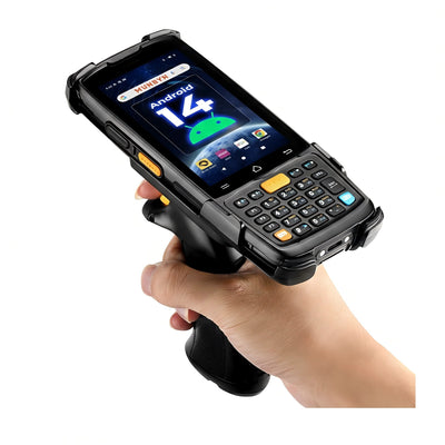 MUNBYN MC005P Android barcode scanner with ergonomic design and compact form, ideal for retail and inventory management.