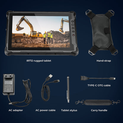 MUNBYN IRT12 Windows 11 Pro Wi-Fi 6 1000nit Rugged Windows Tablet