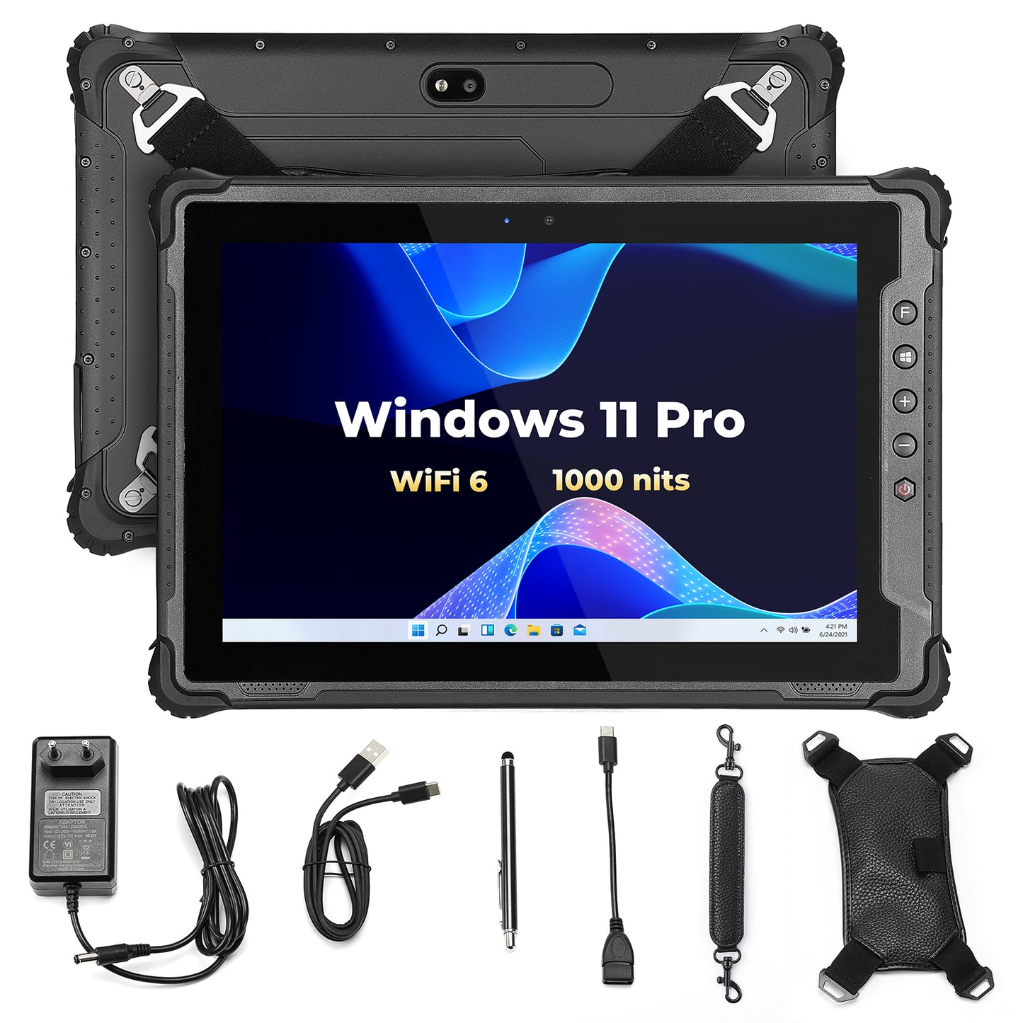 MUNBYN IRT12 Windows 11 Pro Wi-Fi 6 1000nit Rugged Windows Tablet