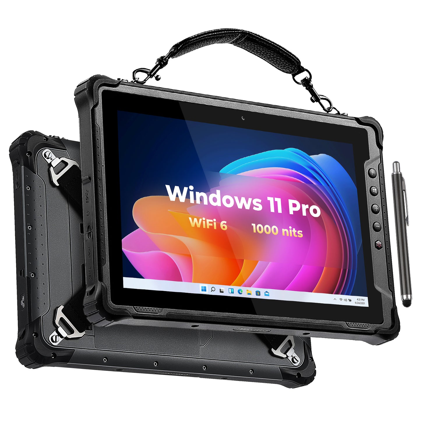 MUNBYN IRT12 Windows 11 Pro Wi-Fi 6 1000nit Rugged Windows Tablet