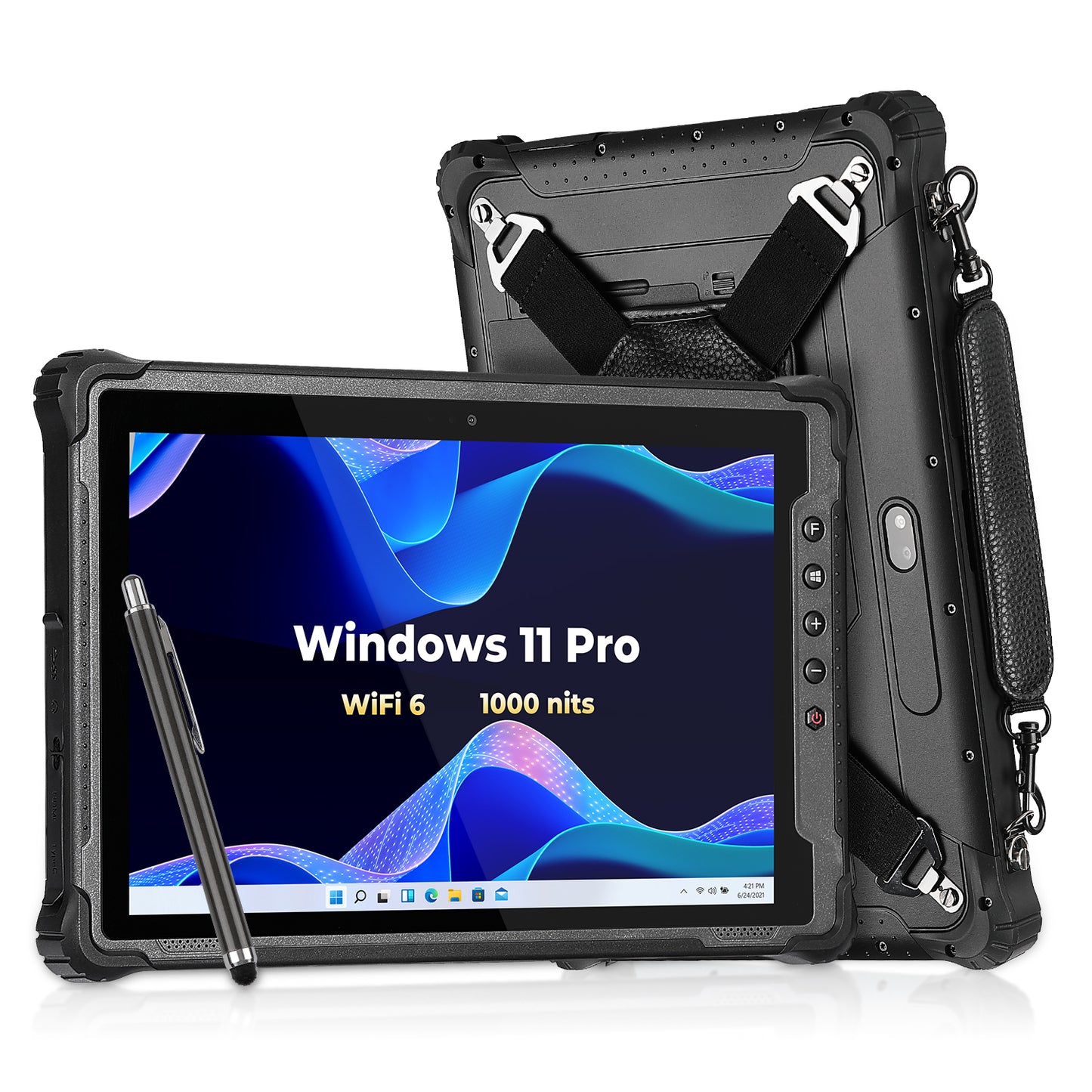 MUNBYN IRT12 Windows 11 Pro Wi-Fi 6 1000nit Rugged Windows Tablet