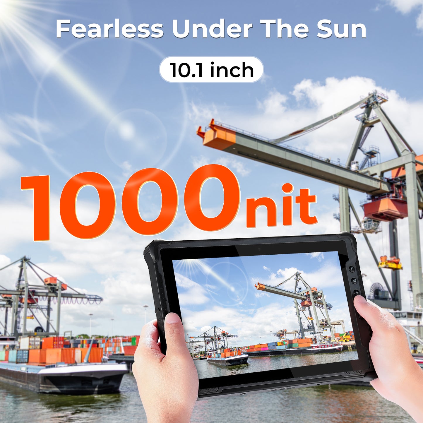 MUNBYN IRT12 Windows 11 Pro Wi-Fi 6 1000nit Rugged Windows Tablet