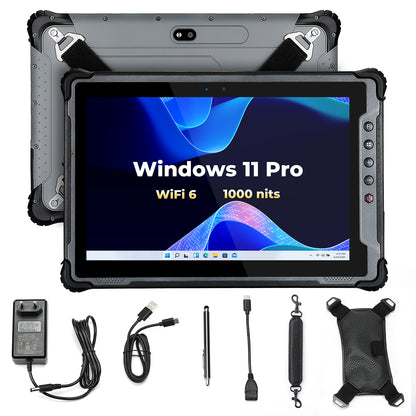 MUNBYN IRT12 Windows 11 Pro Wi-Fi 6 1000nit Rugged Windows Tablet