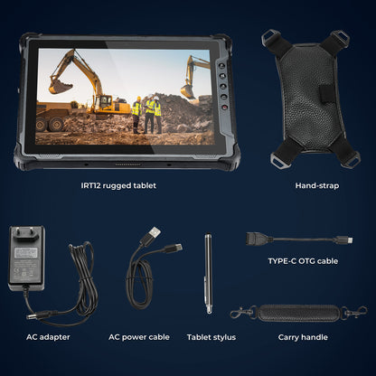 MUNBYN IRT12 Windows 11 Pro Wi-Fi 6 1000nit Rugged Windows Tablet