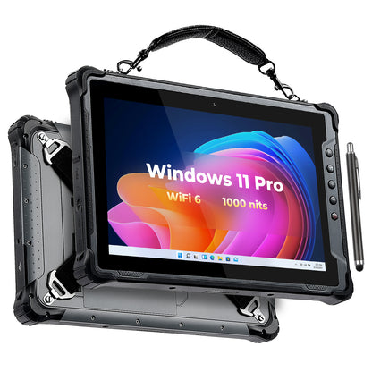MUNBYN IRT12 Windows 11 Pro Wi-Fi 6 1000nit Rugged Windows Tablet