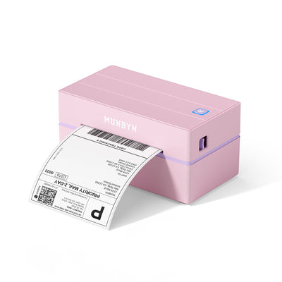 MUNBYN RealWriter 130B thermal label printer with compact design and black finish, suitable for shipping and barcode labels