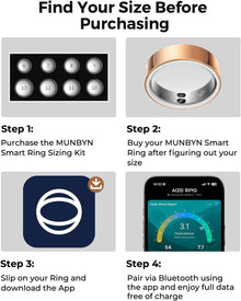 MUNBYN Smart Ring Sizing Kit - Find Your Comfortable Fit Before Purchase Designed for MUNBYN Smart Ring