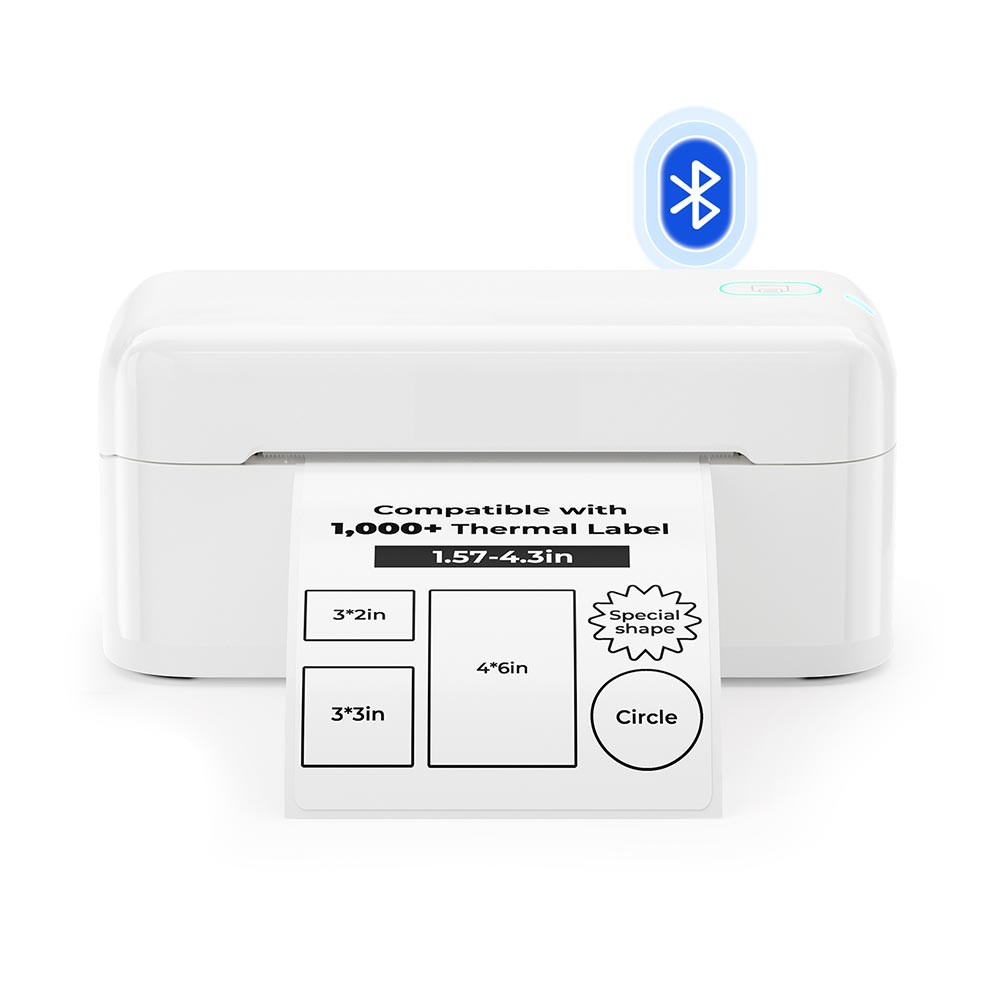MUNBYN RealWriter 402B High-Speed Bluetooth Label Printing and Creative Sticker Making for Your E-commerce Business