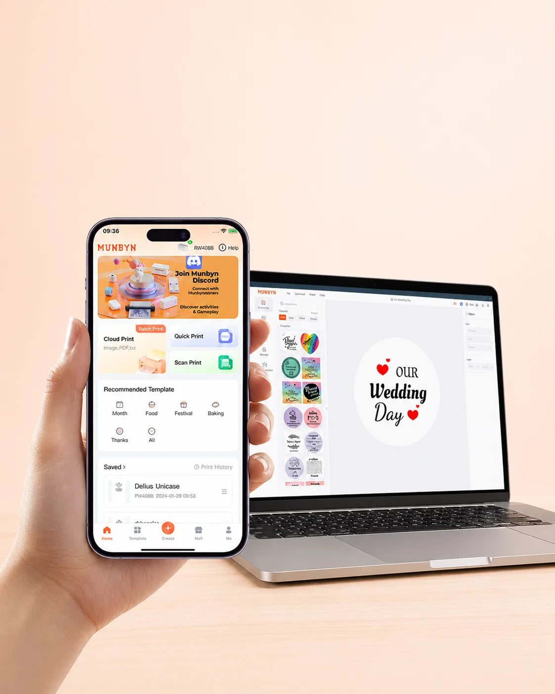 Munbyn Print App and online editor