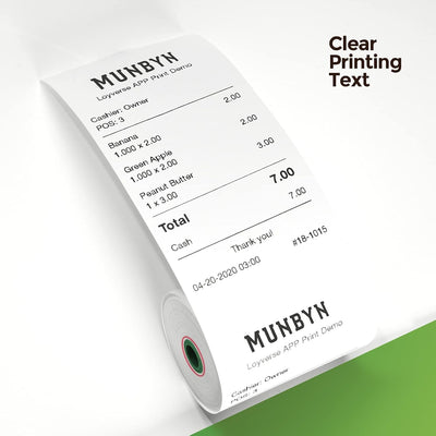 MUNBYN 80mm Thermal Receipt Paper 3 1/8" x 230ft 10 Rolls