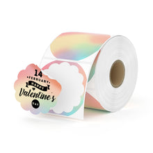MUNBYN Rainbow Thermal Sticker Labels (500 Labels/Roll)