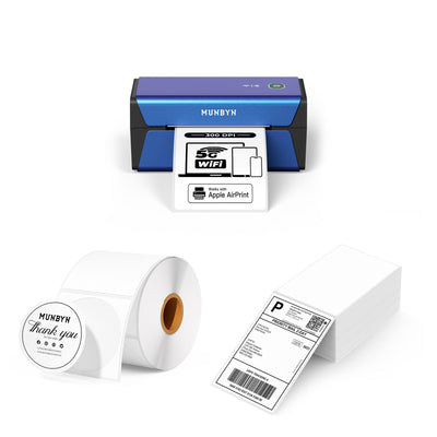 MUNBYN RealWriter 401AP AirPrint Thermal Label Printer Kit - MUNBYN