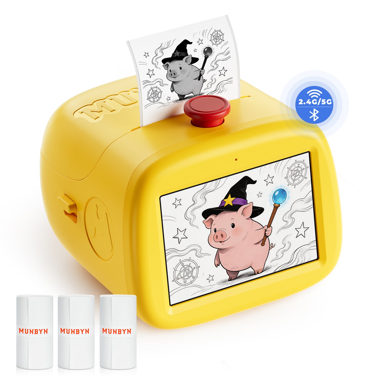 MUNBYN SP01 AI Voice Sticker Printer for Kids