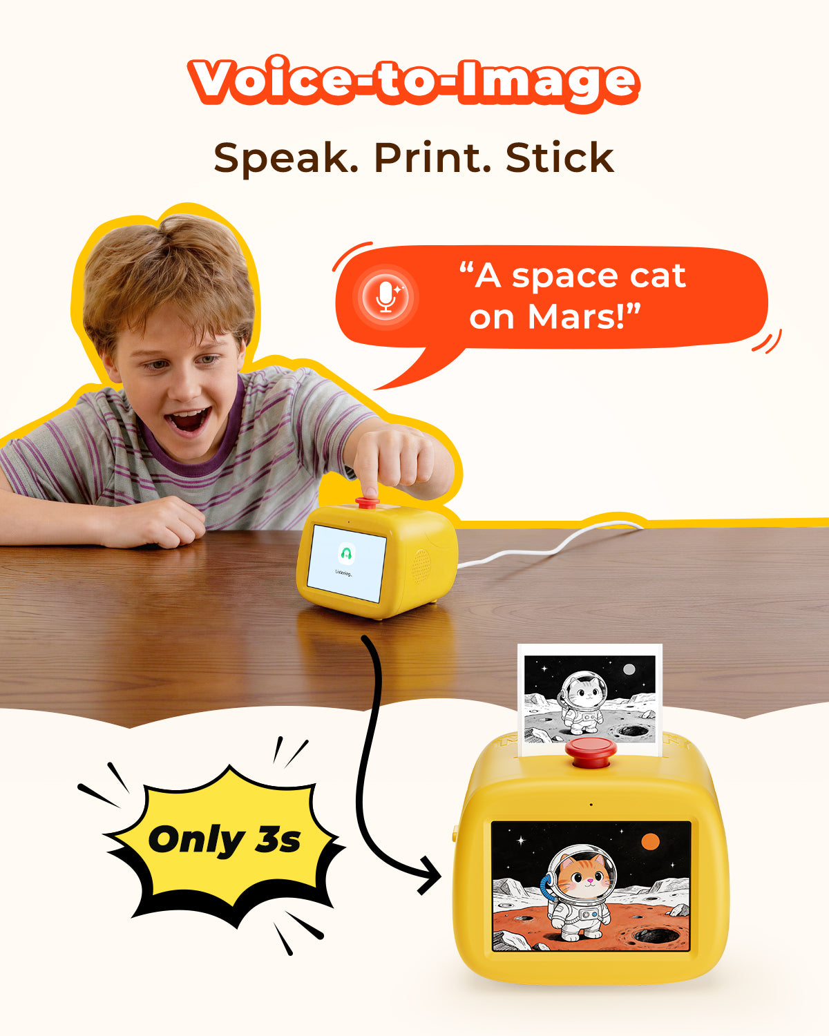 MUNBYN Stickee SP01 AI Sticker Printer for Kids