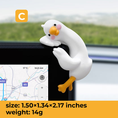 MUNBYN So Tired Lazy Duck Mini Desk Ornaments Work Partner 3pcs/set