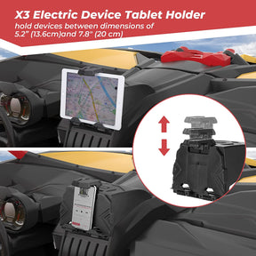 Tablet Holder With Storage Box for Can Am Maverick X3/Max