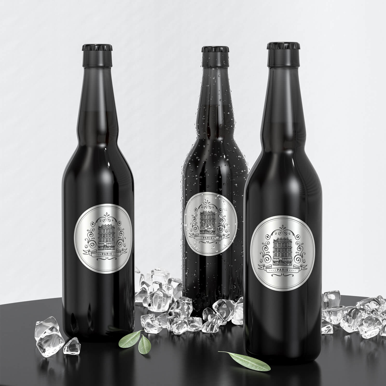 MUNBYN silver round thermal labels are perfect for boutique wines.