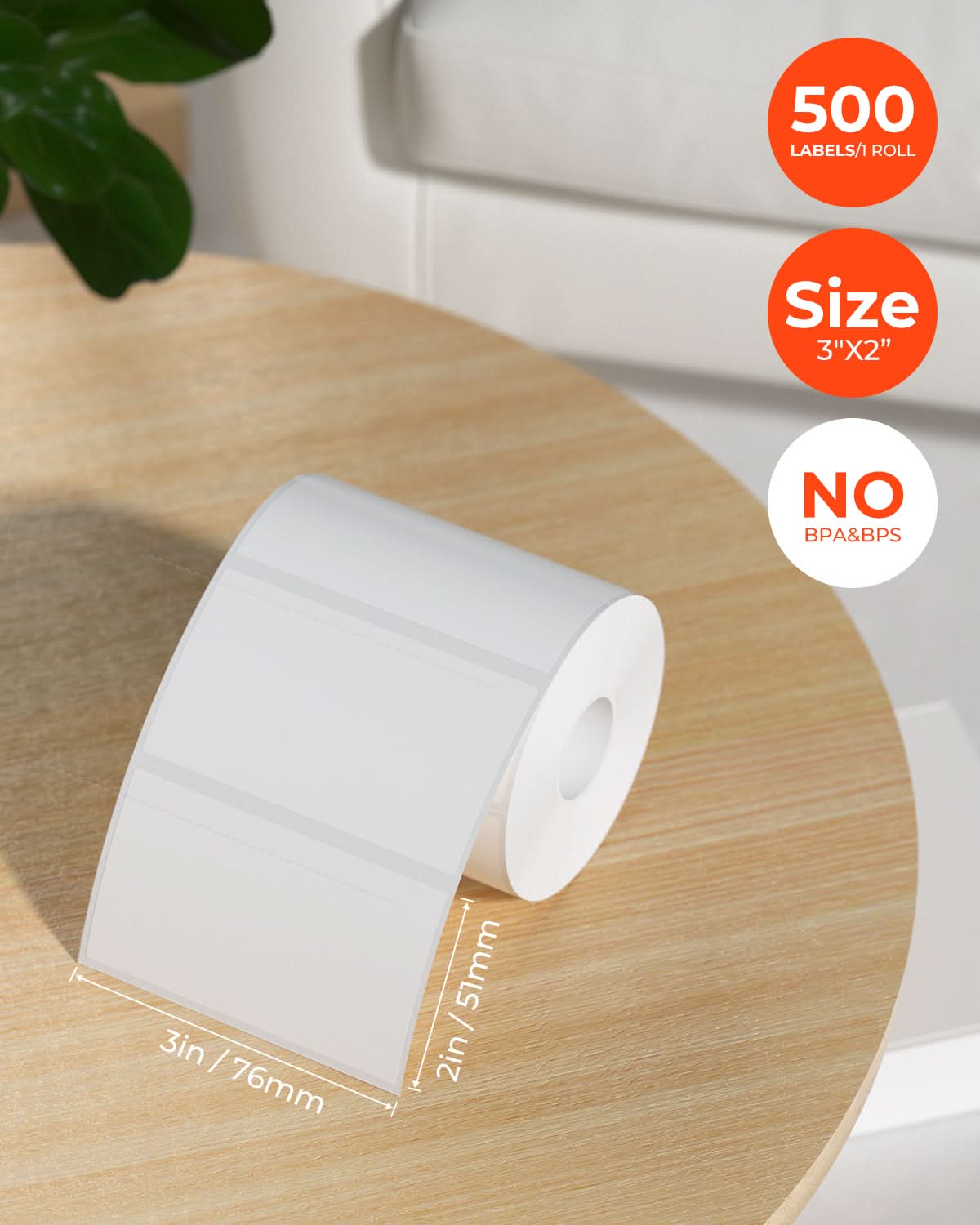 3" x 2" Generic Labels