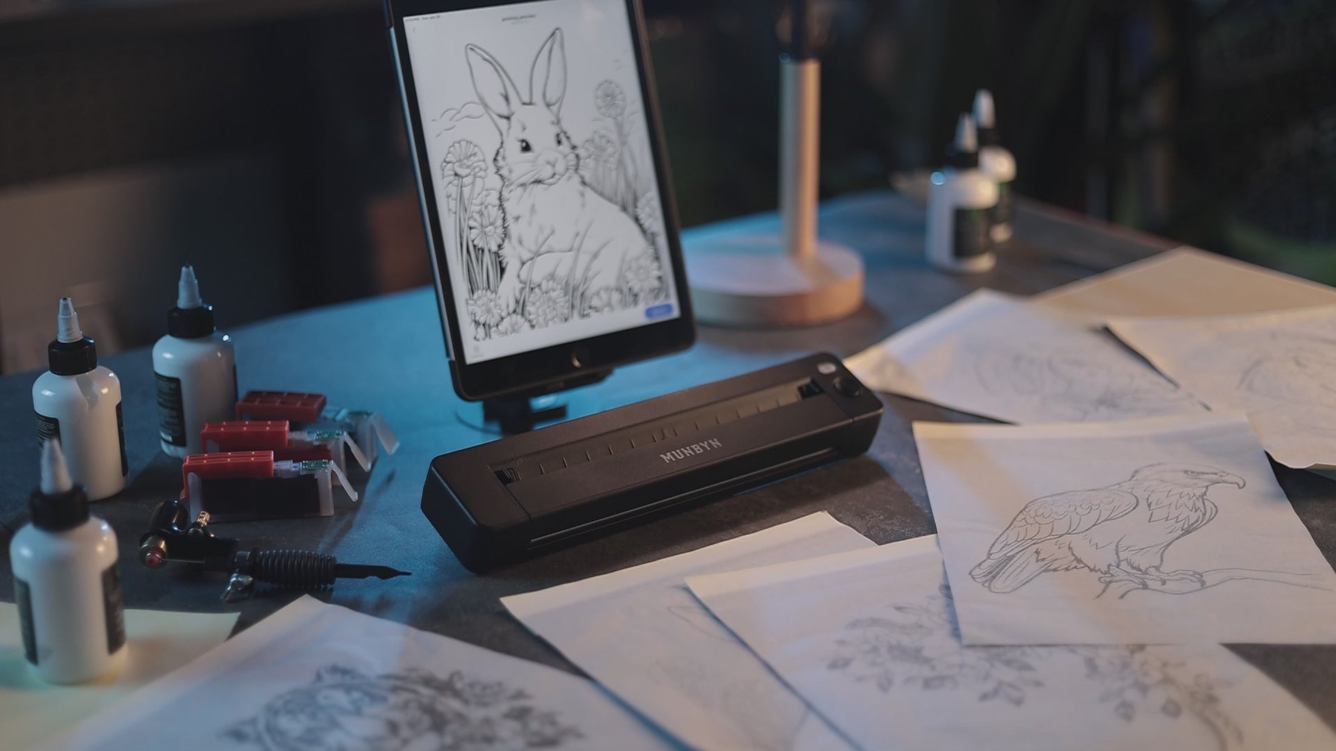 Tattoo Stencil Printer with 20 Transfer Papers ITP06 300DPI