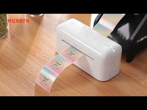 MUNBYN RealWriter 402B High-Speed Bluetooth Label Printing and Creative Sticker Making for Your E-commerce Business