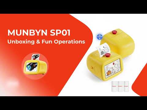 MUNBYN SP01 AI Voice-Powered Sticker Printer for Kids