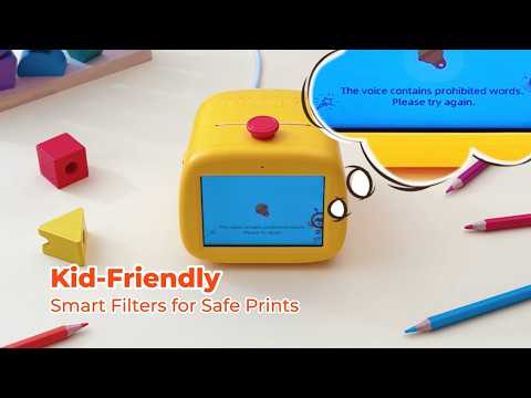 MUNBYN SP01 AI Voice-Powered Sticker Printer for Kids