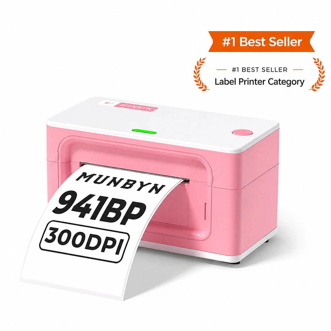 MUNBYN RW941BP 300 DPI Bluetooth Thermal Label Printer