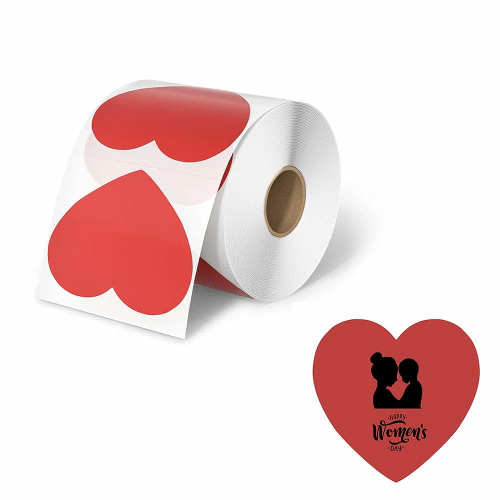 munbyn labels, munbyn stickers, munbyn thermal labels, munbyn thermal stickers, heart stickers, heart stickers roll, valentines stickers, valentines day stickers, printer label, stickers to print, how to print stickers, printing label, 