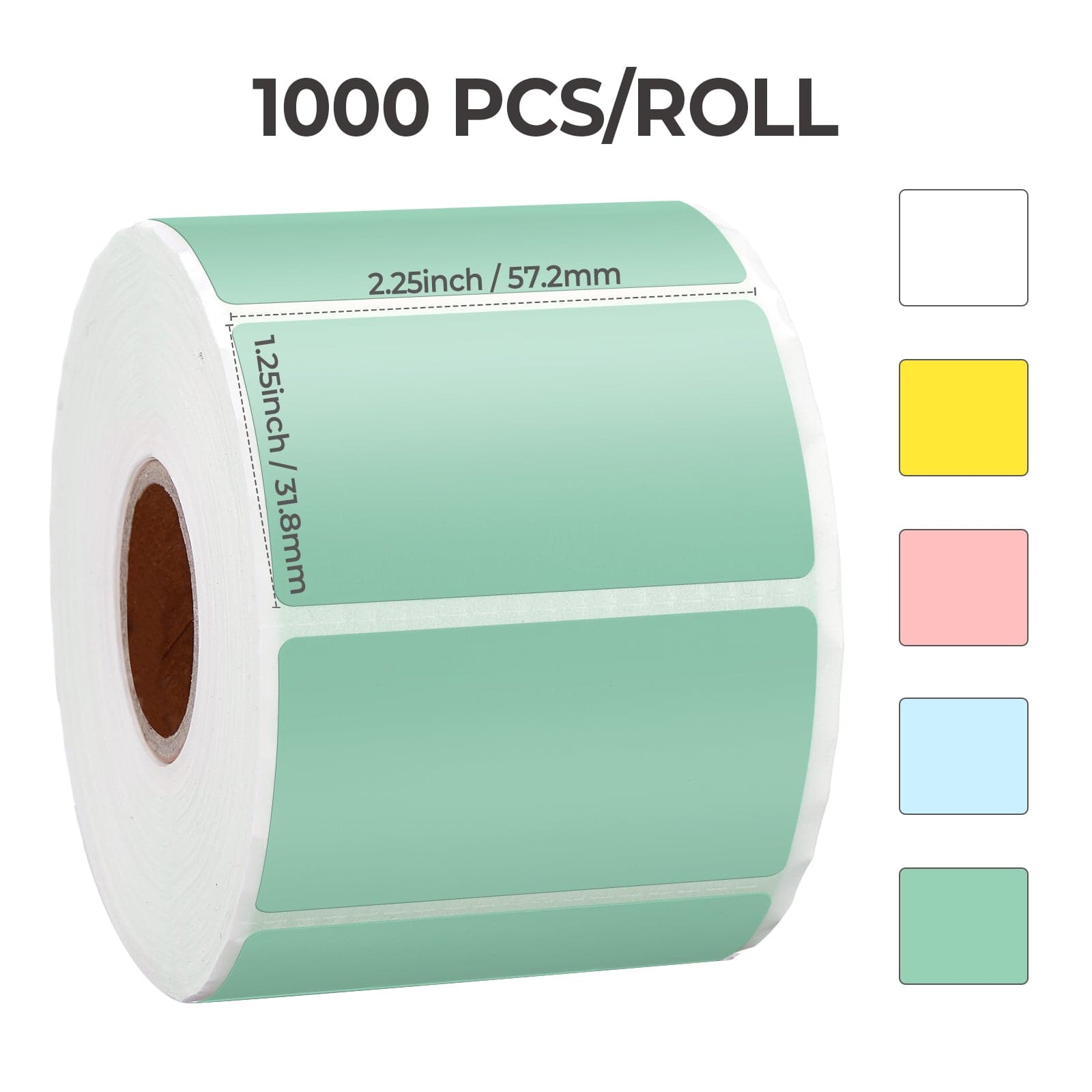 Lab Labeling Tape Variety Pack, 500 Inches Long x 3/4 inch Width, 1 inch Diameter Core [5 Rolls of Assorted Colors] for Color Coding and Marking