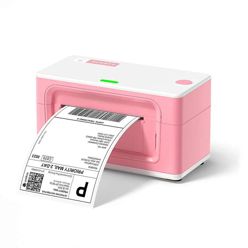 Renewed Pink 4"x6" Thermal Shipping Label Printer ITPP941 | US Plug
