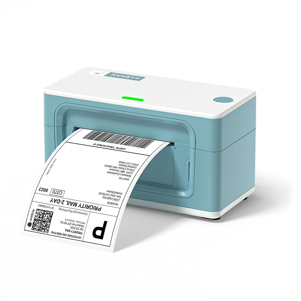 MUNBYN green shipping label printer itpp941 can be used to print USPS shipping labels, UPS shipping labels, Fedex shipping labels and eBay shipping labels.