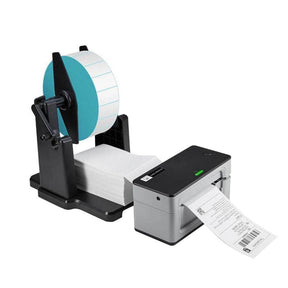 Use the MUNBYN black 2-in-1 label holder to bring greater convenience to printing labels.
