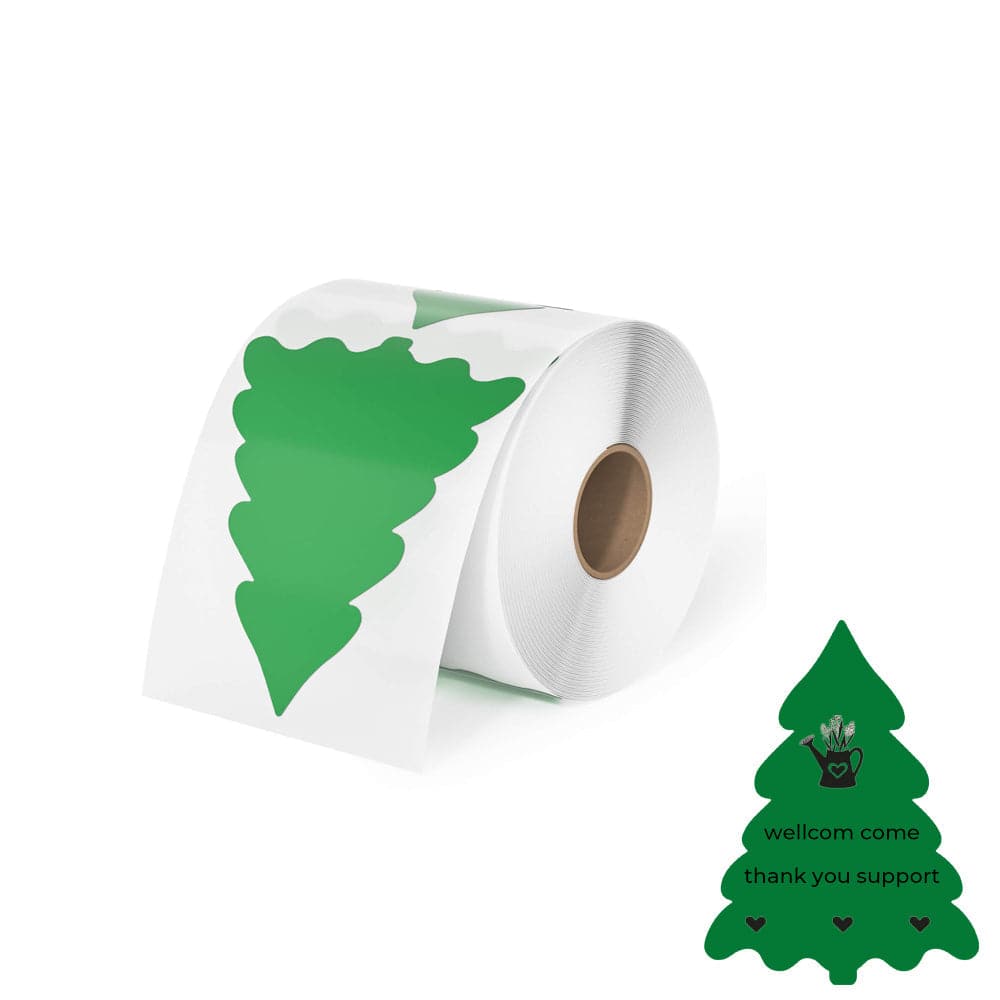 MUNBYN Christmas-Tree Shaped Thermal Labels are compatible with most thermal printers, providing a hassle-free printing experience.