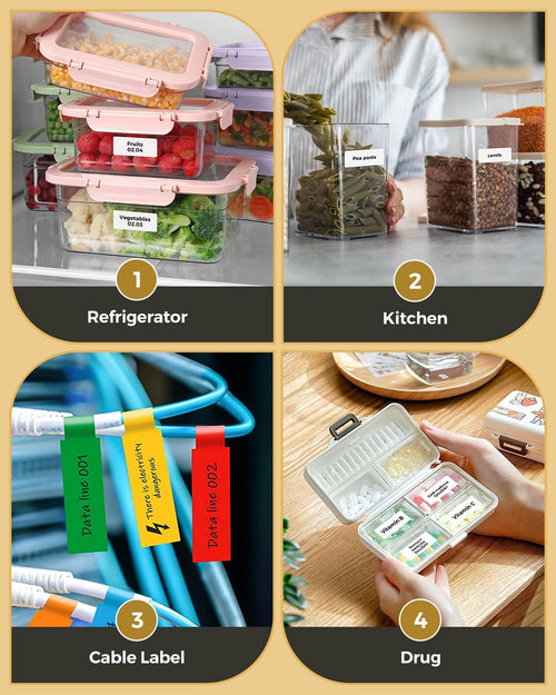 Portable Bluetooth Bear Label Maker MUNBYN® Printer