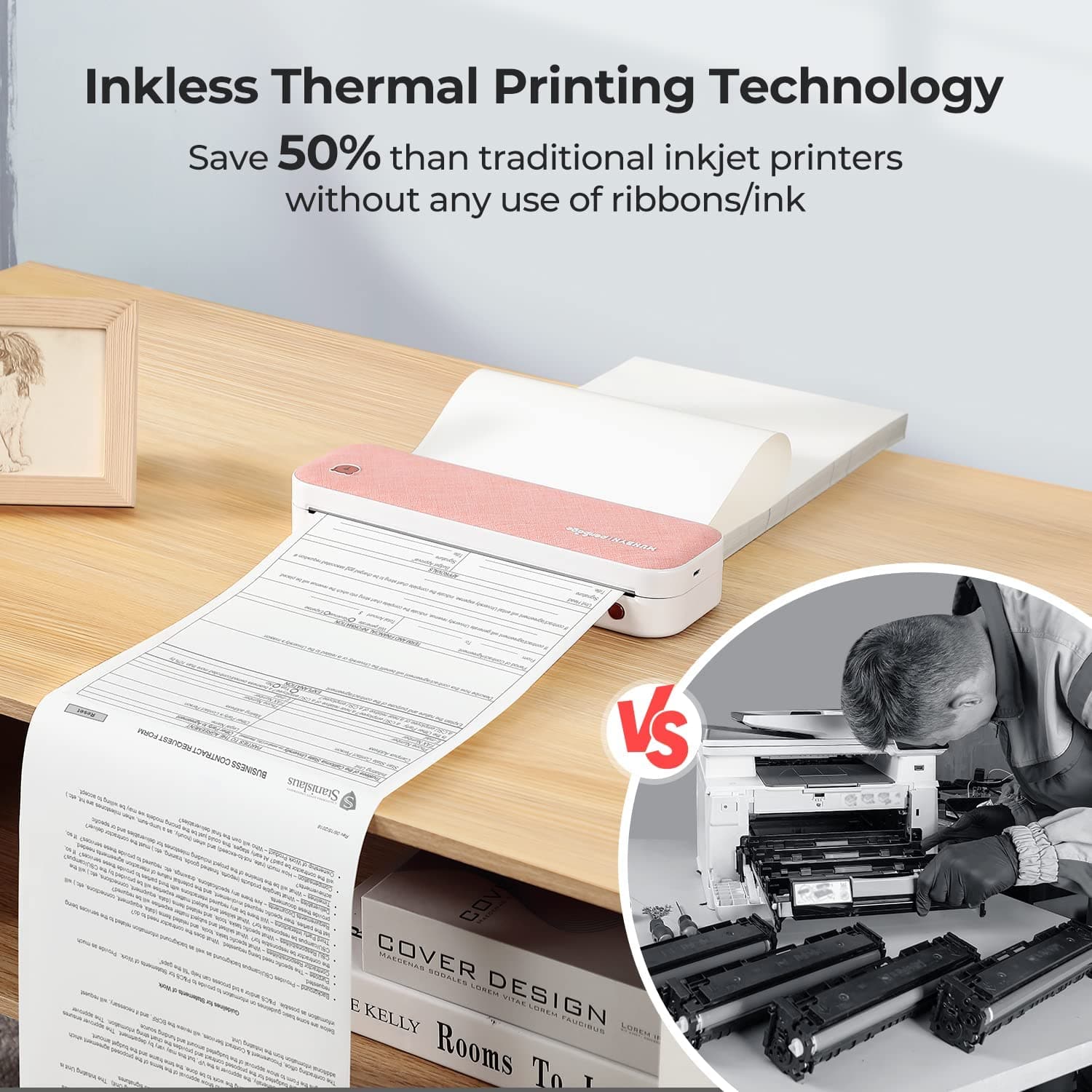 MUNBYN A4 Portable Thermal Printer