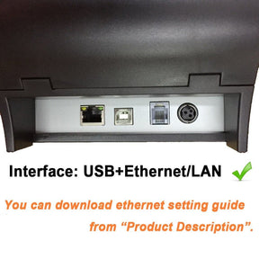 ITPP047 80MM Thermal Receipt POS Printer Auto Cutter USB LAN - munbyn